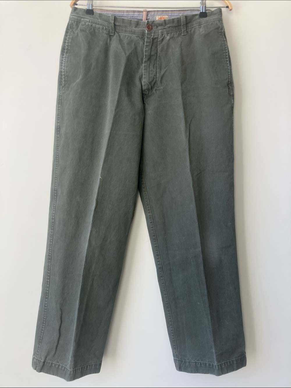 TIMBERLAND Vintage Relaxed Fit Cotton Chino Pants Khaki Size 36